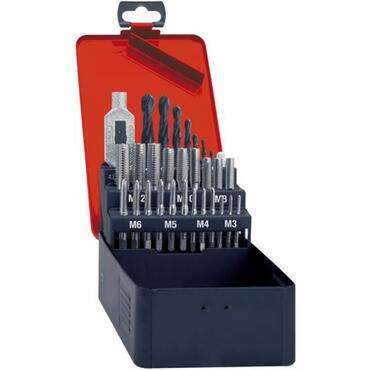 Manual tapping set, metric and spiral drill bits type 1795